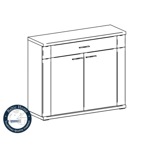 Buy chest of drawers Type 53 Manhattan arctic white / graphite