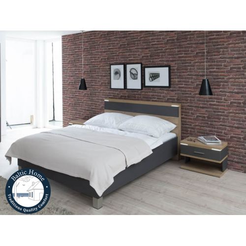 Buy bed Type P 160 Denver grafit/oak riviera