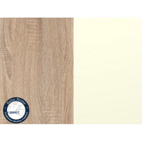 Buy cupboard Type 14 Teno sawed truffle oak / vanilla high gloss