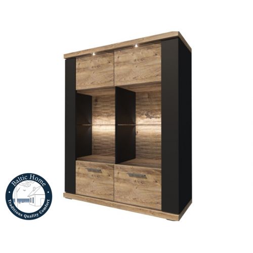 Buy display cabinet Type 05 right Manhattan black matt/ribbek