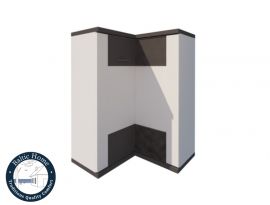 Corner chest of drawers Type 19 Manhattan arctic white/graphite