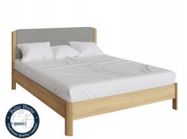 Bed with upholstered headboard leather LUN807S Lundin