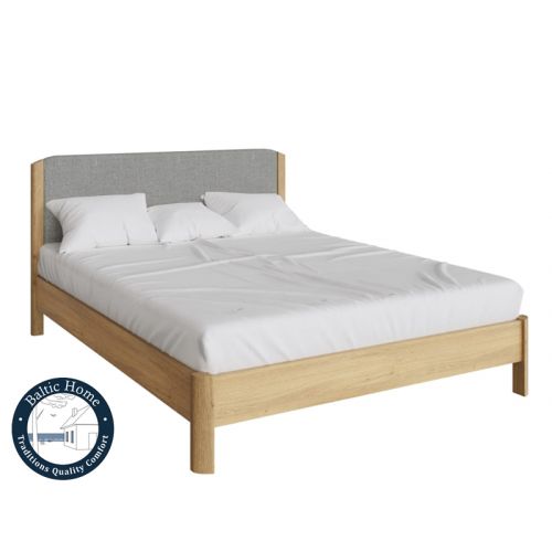 Bed with upholstered headboard leather LUN807S Lundin