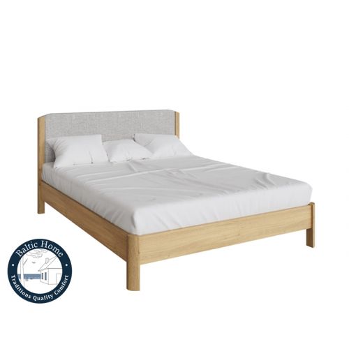 Bed with upholstered headboard leather LUN815S Lundin