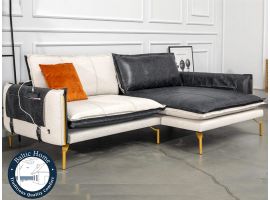 Corner sofa LOFT 250 right fabric leather