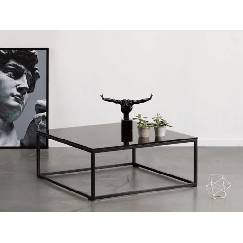 Buy glass coffee table H375 DOMINO