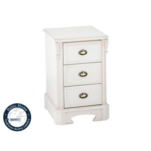 Buy bedside table ABJ213 Amore Ice white with patina