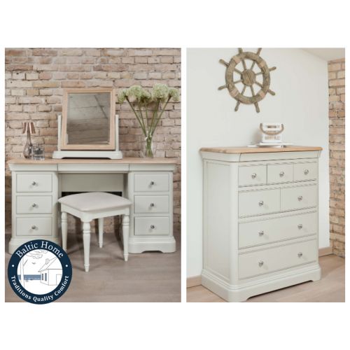 Buy chest of drawers СRO803 Cromwell Ice white / oil