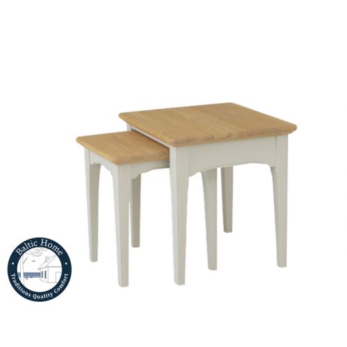  Coffee tables set NEL105 New England Ice white/lacq